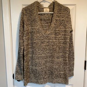 Pins And Needles V Neck Tunic Sweater